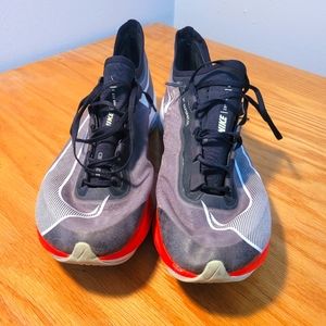 Nike zoom fly 3 vaporwave running shoes red gray black